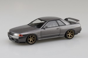 アオシマ 1/32 ザ・スナップキット No.14-SP1 R32スカイラインGT-R カスタムホイール(ガングレーメタリック)【66348】プラモデル  返品種