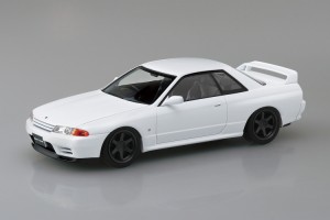 アオシマ 1/32 ザ・スナップキット No.14-SP2 R32スカイラインGT-R カスタムホイール(クリスタルホワイト)【66355】プラモデル  返品種別