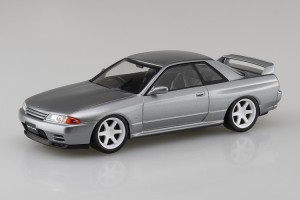 アオシマ 1/32 ザ・スナップキット No.14-SP4 R32スカイラインGT-R カスタムホイール(スパークシルバー)【66379】プラモデル  返品種別B