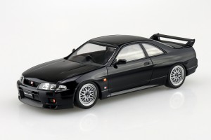 アオシマ 1/32 ザ・スナップキット No.15-SP2 ニッサン R33スカイラインGT-R カスタムホイール(ブラック)【66393】プラモデル  返品種別B