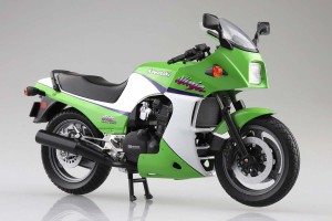 アオシマ（スカイネット） 【再生産】1/12 完成品バイク KAWASAKI GPz900R ライムグリーン塗装済完成品  返品種別B