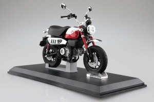 アオシマ（スカイネット） 1/12 完成品バイク Honda Monkey125 ’22 パールネビュラレッド塗装済完成品  返品種別B