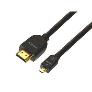 ソニー DLC-HEU10A HDMI⇔HDMI-Microケーブル (1.0m)SONY　HDMIマイクロ端子用[DLCHEU10A] 返品種別A