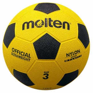 モルテン F3Y サッカーボール 3号球（ゴム）Molten 亀甲ゴムサッカーボール (黄×黒)[MTF3Y] 返品種別A