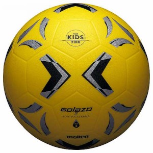 モルテン SS3XGY サッカーボール 3号球相当（スポンジ）Molten　ゴラッソ ソフト (イエロー×ブラック×シルバー)[MTSS3XGY] 返品種別A