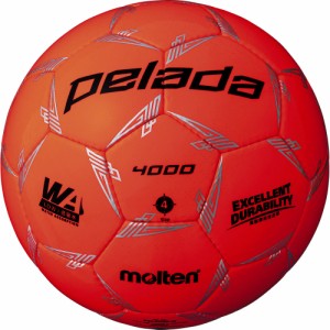 モルテン F4L4000-O サッカーボール 4号球 (人工皮革)Molten ペレーダ4000 (蛍光オレンジ)[MTF4L4000O] 返品種別A