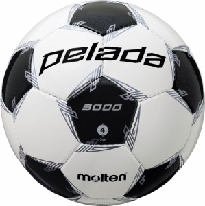 モルテン F4L3000 サッカーボール 4号球 (人工皮革)Molten ペレーダ3000 (ホワイト×メタリックブラック)[MTF4L3000] 返品種別A