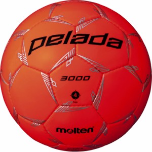 モルテン F4L3000-O サッカーボール 4号球 (人工皮革)Molten ペレーダ3000 (蛍光オレンジ)[MTF4L3000O] 返品種別A