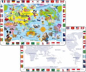 テンヨー ディズニー めきめきチャイルドパズル ミッキーマウスと世界地図であそぼう！　 60ピース【DC-60-145】ジグソーパズル  返品種