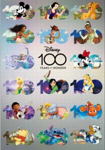 テンヨー ディズニー メタリックペーパー ジグソー Disney100：Anniversary Design 1000ピース【D-1000-010】ジグソーパズル  返品種別B