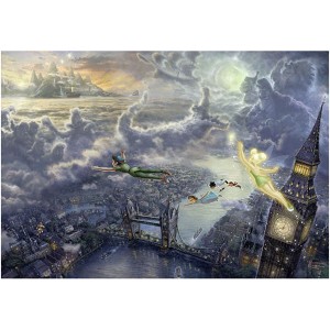 テンヨー トーマス・キンケード キャンバススタイル Tinker Bell and Peter Pan Fly to Never Land 1000ピース【D-1000-031】ジグソーパ