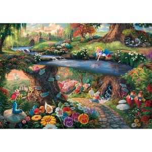 テンヨー トーマス・キンケード キャンバススタイル Alice in Wonderland 1000ピース【D-1000-490】  返品種別B
