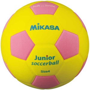 ミカサ SF4J-YP サッカーボール 軽量4号球MIKASA スマイルサッカー (イエロー/ピンク)[SF4JYP] 返品種別A