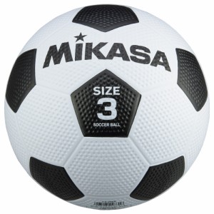 ミカサ F3-WBK サッカーボール 3号球（ゴム）MIKASA　ホワイト/ブラック[F3WBKミカサ] 返品種別A