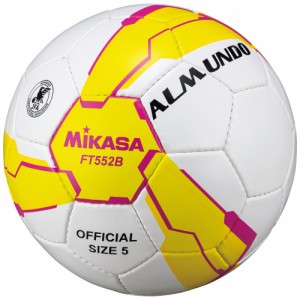 ミカサ FT552B-YP サッカーボール 5号球 (人工皮革)MIKASA ALMUND（イエロー/ピンク）[FT552BYPミカサ] 返品種別A