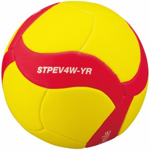 ミカサ STPEV4W-YR バレーボール 4号球MIKASA スマイルバレーボール（イエロー/レッド）[STPEV4WYRミカサ] 返品種別A