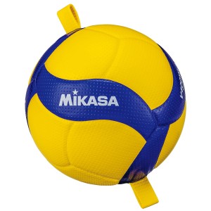 ミカサ V400W-AT-TR トレーニングボール 4号 ひも付（ブルー/イエロー）MIKASA[V400WATTR] 返品種別A
