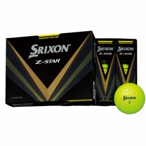 ダンロップ　スリクソン SRIXON-ZS8-YEL12P スリクソン Z-STAR 　Zスター　ゴルフボール 1ダース 12個入り（プレミアムパッションイエロ