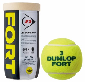 ダンロップ DFFYL2TIN 硬式テニスボール DUNLOP FORT(ダンロップ フォート) 2球入りボトル[DUNDFFYL2TIN] 返品種別A