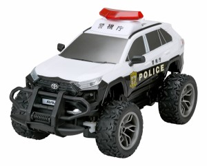 ハピネット 1/18 R/C トヨタ RAV4 パトロールカーラジコン  返品種別B