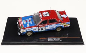 イクソ 1/43 日産 ダットサン バイオレット GT 1981年コートジボワールラリー #6【RAC403B】ミニカー  返品種別B