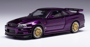 イクソ 1/43 日産 スカイライン GT-R R34 2002 メタリックパープル【CLC526N】ミニカー  返品種別B