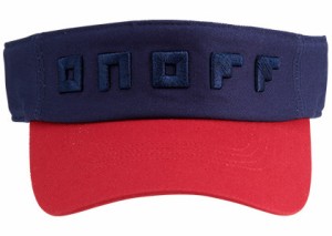 オノフ Y2048245 ベーシックサンバイザー（ネイビー×レッド・サイズ：フリー）ONOFF Sun Visor YOK0320[Y2048245] 返品種別A