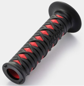 デイトナ 97482 GRIPPY GRIP (ブラック×レッド)左右セットDAYTONA  GG-D-KATANA[97482デイトナ] 返品種別B