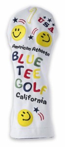 ブルーティーゴルフ HC-001-WH1W スマイル＆ピンボール ヘッドカバー ドライバー用(ホワイト)BLUE TEE GOLF HC-001[HC001WH1W] 返品種別A