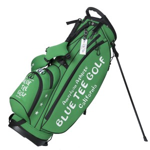 ブルーティーゴルフ ストレッチスタンドキャディーバッグ（グリーン・9型・46インチ対応） BLUE TEE GOLF BTG-CB-003 CB-003-GR返品種別A