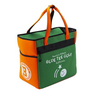 ブルーティーゴルフ ストレッチ 2トーン 大型ボストンバッグ（グリーン/オレンジ） BLUE TEE GOLF　BB-001 BB001-GROR返品種別A