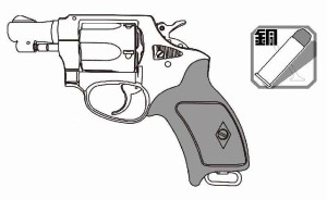 マルシン工業 ポリスリボルバー 51ミリ銃身 (2インチ） マットブラックABS【対象年令 18才以上用】エアガン  返品種別B