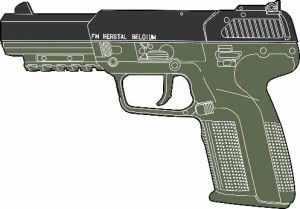 マルシン工業 FN Five-seveN V2 ODG（CO2）【対象年令 18才以上用】エアガン  返品種別B