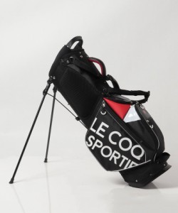 ルコック QQBVJJ04-BK00 軽量スタンドキャディバッグ(ブラック・9型・47インチ対応)le coq sportif golf[QQBVJJ04BK00] 返品種別A