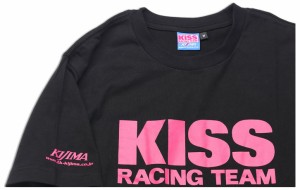キジマ K1345B04 KISSレーシングチーム Tシャツ　（ブラック　レディースS）KIJIMA[K1345B04] 返品種別B