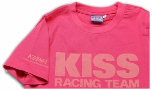 キジマ K1345P04 KISSレーシングチーム Tシャツ　（ピンク レディースS）KIJIMA[K1345P04] 返品種別B