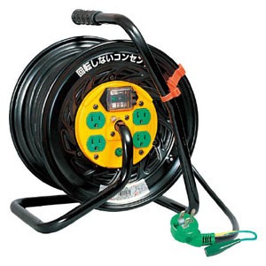 日動工業 TZEB34 電工ドラム　マジックリール　100V　アース漏電しゃ断器付30m[TZEB34] 返品種別B