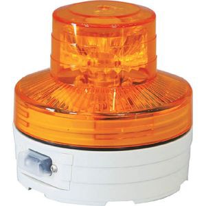 日動工業 NU-AY 電池式LED回転灯ニコUFO　常時点灯タイプ　黄回転灯[NUAYニチドウコウギウ] 返品種別B
