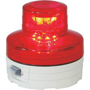 日動工業 NU-AR 電池式LED回転灯ニコUFO　常時点灯タイプ　赤回転灯[NUARニチドウコウギウ] 返品種別B