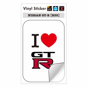 ワキプリント I LOVE GT-Rステッカー（R35）  返品種別B