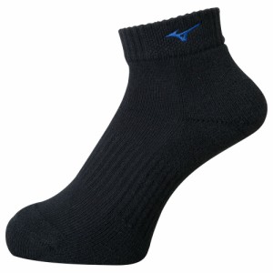 ミズノ ショートソックス ユニセックス(ブラック×サーフブルー・サイズ：25〜27cm) MIZUNO バレーボール V2MX80019225-27返品種別A