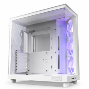 NZXT CC-H61FW-R1 NZXT ミドルタワーPCケース H6 FLOW RGB（ホワイト）[CCH61FWR1] 返品種別B