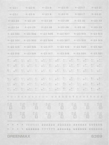 グリーンマックス (N) 6369 車両マーク 国鉄キハ23形(白) GM6369 マーク コクテツキハ23シロ返品種別B