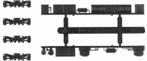 グリーンマックス (N) 8501 動力台車枠・床下機器セット A-17 (TS1019+4036AM) GM 8501 ダイシャワク ユカシタ A-17返品種別B