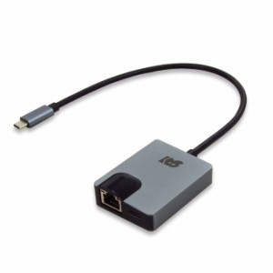 ラトックシステム RS-UCLAN-PD USB Type-C ギガビット対応LANアダプター（PD対応・30cmケーブル）[RSUCLANPD] 返品種別A