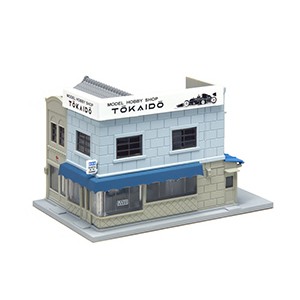 カトー 【再生産】(N) 23-478 看板建築の角店3（モルタル・右） カトー 23-478 カンバンケンチクノカドミセ3 モルタル・ミギ返品種別B