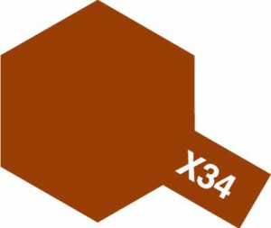 タミヤ タミヤカラー エナメル X-34 メタリックブラウン【80034】塗料  返品種別B