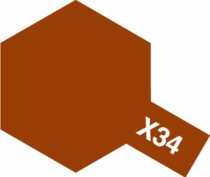 タミヤ タミヤカラー アクリルミニ X-34 メタリックブラウン【81534】塗料  返品種別B