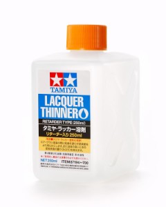 タミヤ タミヤ・ラッカー溶剤 (リターダー入り 250ml)【87194】塗料  返品種別B