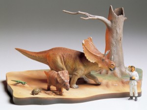 タミヤ 【再生産】1/35 恐竜世界シリーズNo.1 カスモサウルス 情景セット【60101】プラモデル  返品種別B